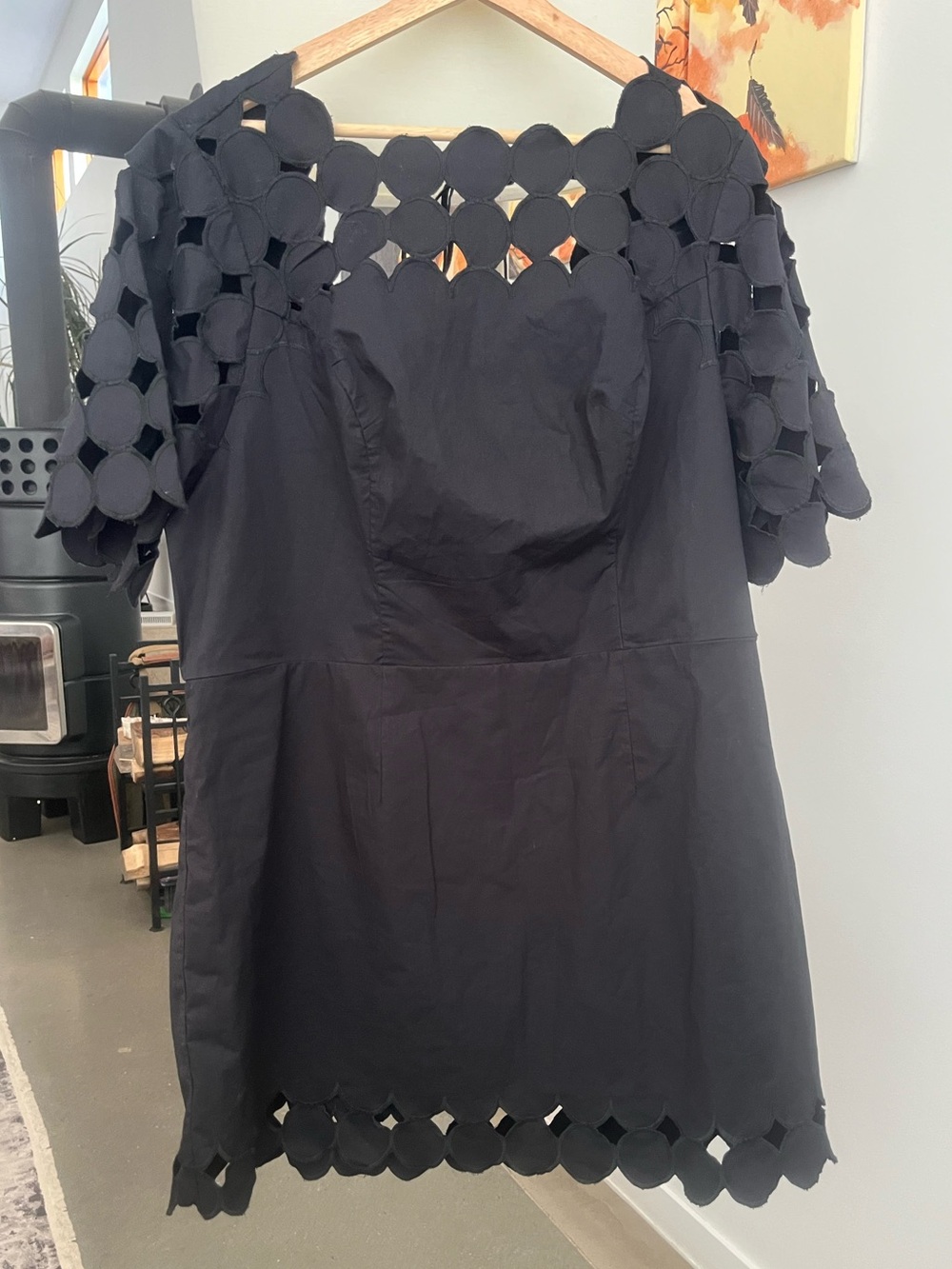 NWT By Anthropologie Cutwork Mini Shift Dress - Picture 3 of 6